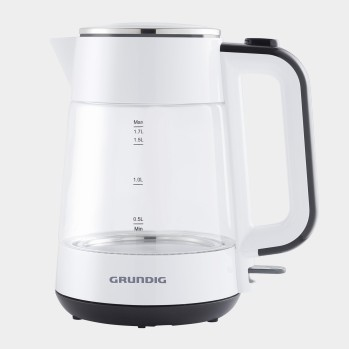 Grundig WK 5860 bollitore elettrico 1,7 L 2400 W Nero, Bianco