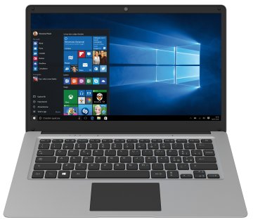 Mediacom SmartBook 144 Intel Atom® x5-Z8350 Computer portatile 35,6 cm (14") Full HD 4 GB 32 GB Flash Wi-Fi 4 (802.11n) Windows 10 Home Grigio