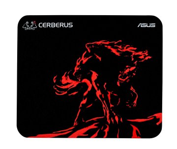 ASUS Cerberus Mat Mini Tappetino per mouse per gioco da computer Nero, Rosso