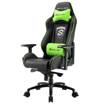 Sharkoon SKILLER SGS3 Sedia da gaming per PC Seduta imbottita Nero, Verde