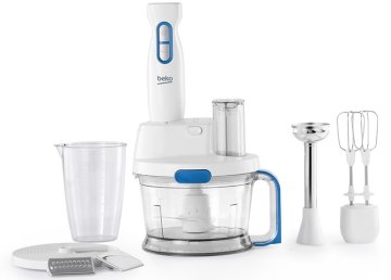 Beko HBG5150W frullatore Frullatore ad immersione 1500 W Blu, Bianco
