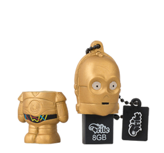 Tribe C-3PO unità flash USB 8 GB USB tipo A 2.0 Nero, Bronzo