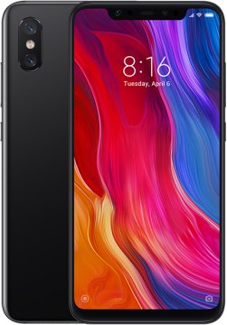 Xiaomi Mi 8 15,8 cm (6.21") Doppia SIM Android 8.1 4G USB tipo-C 6 GB 128 GB 3400 mAh Nero