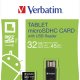 Verbatim microSDHC Tablet U1 con lettore USB 32 GB 3