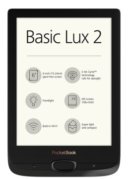PocketBook Basic Lux 2 - Obsidian Nero lettore e-book 8 GB Nero