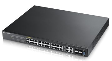 Zyxel GS2210-24LP Gestito L2 Gigabit Ethernet (10/100/1000) Supporto Power over Ethernet (PoE) 1U Nero