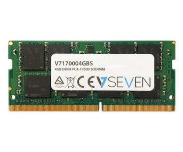 V7 4GB DDR4 PC4-17000 - 2133Mhz SO DIMM Notebook Módulo de memoria - V7170004GBS
