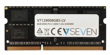 V7 8GB DDR3 PC3-12800 - 1600mhz SO DIMM Notebook Módulo de memoria - V7128008GBS-LV