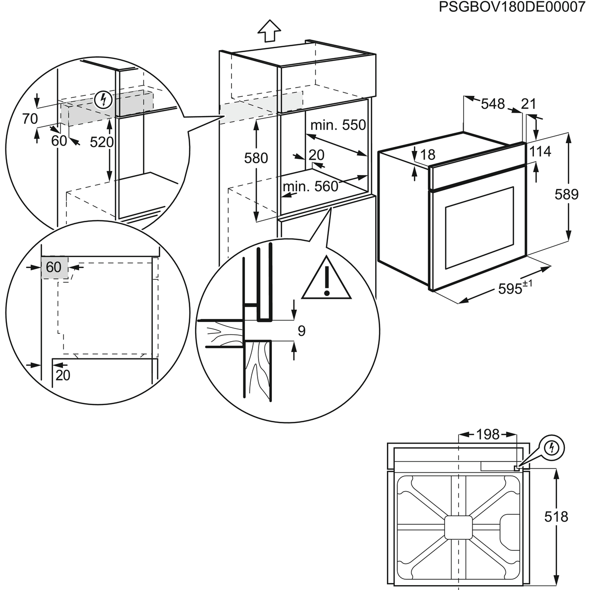 EOC3401AOX - Electrolux EOC3401AOX 72 L A+ Acciaio inossidabile - Forni da  incasso - Negozi Elettronica Roma - Radionovelli