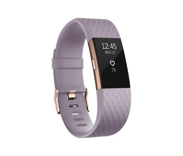 Fitbit Charge 2 OLED Braccialetto per rilevamento di attività Oro, Rosa