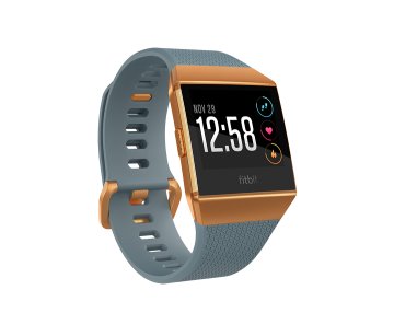 Fitbit Ionic 3,61 cm (1.42") LCD Digitale 348 x 250 Pixel Touch screen Blu, Arancione GPS (satellitare)