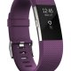 Fitbit Charge 2 OLED Braccialetto per rilevamento di attività Viola, Argento 2