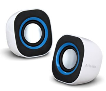 Atlantis Land SoundPower 410 1-via Nero, Blu, Bianco Cablato 5 W