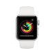 Apple Watch Series 3 GPS, 38mm in alluminio argento con cinturino Sport Bianco 3