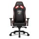 Sharkoon SKILLER SGS3 Sedia da gaming per PC Seduta imbottita Nero, Rosso 4