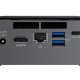 Intel NUC NUC7i3BNHXF Intel® Core™ i3 i3-7100U 4 GB DDR4-SDRAM 1 TB HDD Windows 10 Home Mini PCI Mini PC Nero, Grigio 3