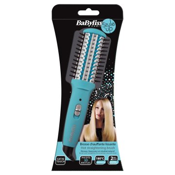 BaByliss H130E messa in piega Spazzola lisciante Caldo Nero, Blu