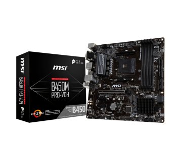 MSI B450M PRO-VDH AMD B450 Socket AM4 micro ATX