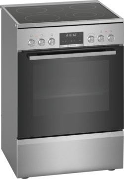 Bosch Serie 6 HKS79U250 cucina Elettrico Ceramica Nero, Argento