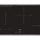 Bosch Serie 6 PVS845FB5E piano cottura Nero, Acciaio inox Da incasso 80 cm Piano cottura a induzione 4 Fornello(i) 2