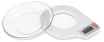 NODIS ND-BC01 Bianco Superficie piana Bilancia da cucina elettronica