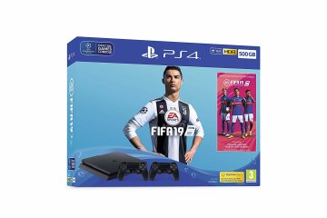Sony Playstation 4 Slim 500GB + FIFA 19 + Dualshock 4 Wi-Fi Nero