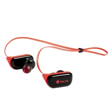 NGS Artica Ranger Auricolare Wireless In-ear, Passanuca Sport Micro-USB Bluetooth Nero, Rosso