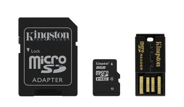 Kingston Technology 8GB Multi Kit MicroSDHC Flash Classe 4