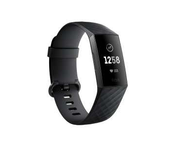 Fitbit Charge 3 OLED Braccialetto per rilevamento di attività Nero, Grafite