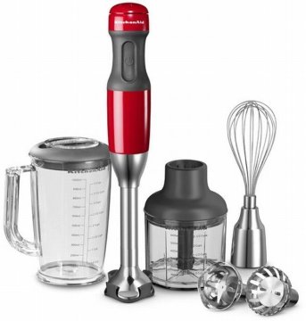 KitchenAid 5KHB2571 1 L Frullatore ad immersione 180 W Rosso, Stainless steel