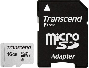 Transcend microSDHC 300S 16GB NAND Classe 10
