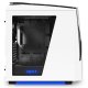 NZXT Noctis 450 Midi Tower Blu, Bianco 4