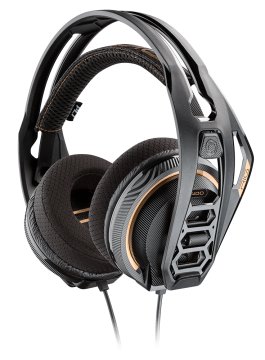 POLY RIG 400 Auricolare Cablato A Padiglione Gaming Beige, Grigio, Arancione