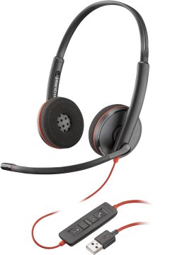 POLY Cuffie Blackwire 3220 stereo USB-A (sfuse)