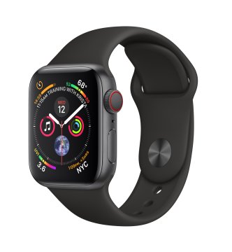 Apple Watch Series 4 OLED 40 mm Digitale 324 x 394 Pixel Touch screen 4G Grigio Wi-Fi GPS (satellitare)