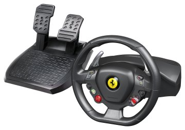 Thrustmaster Ferrari 458 Italia Nero USB 2.0 Sterzo + Pedali PC