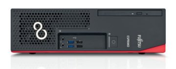 Fujitsu ESPRIMO D538 Intel® Core™ i7 i7-8700 8 GB DDR4-SDRAM 1 TB HDD Windows 10 Pro SFF PC Nero, Rosso