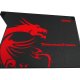 MSI THUNDERSTORM Mouse Pad Tappetino per mouse per gioco da computer Nero, Rosso 2