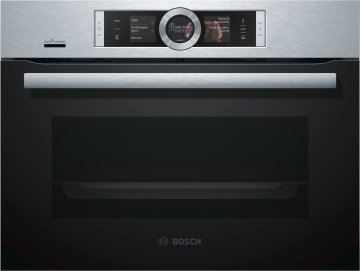 Bosch Serie 8 CSG656RS7 forno 47 L Nero, Acciaio inox