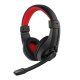 Gembird GHS-01 cuffia e auricolare Cablato A Padiglione Giocare Nero, Rosso 2