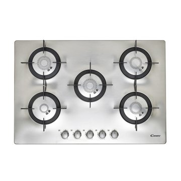 Candy CFX 75 P piano cottura Acciaio inox Da incasso Gas 5 Fornello(i)