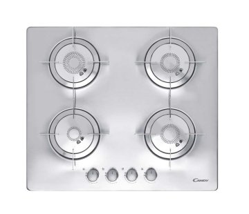 Candy Elite CFX 64 Acciaio inox Da incasso 59.5 cm Gas 4 Fornello(i)