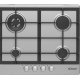 Candy Timeless CPG64SWGX Acciaio inox Da incasso Gas 4 Fornello(i) 2