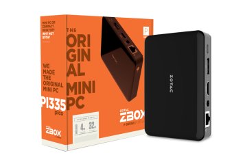 Zotac ZBOX PICO PI335 Intel® Celeron® N3350 4 GB LPDDR3-SDRAM 32 GB eMMC Windows 10 Home Mini PC Nero