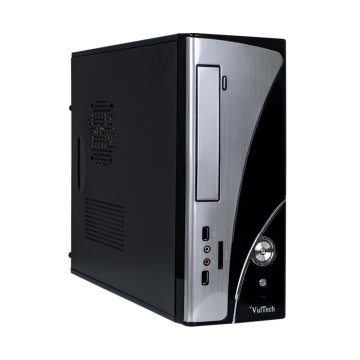 Vultech GS-2490 computer case Micro Tower Nero, Argento 500 W