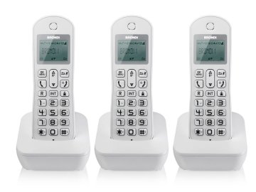 Brondi Mariot Trio Telefono DECT Identificatore di chiamata Grigio, Bianco