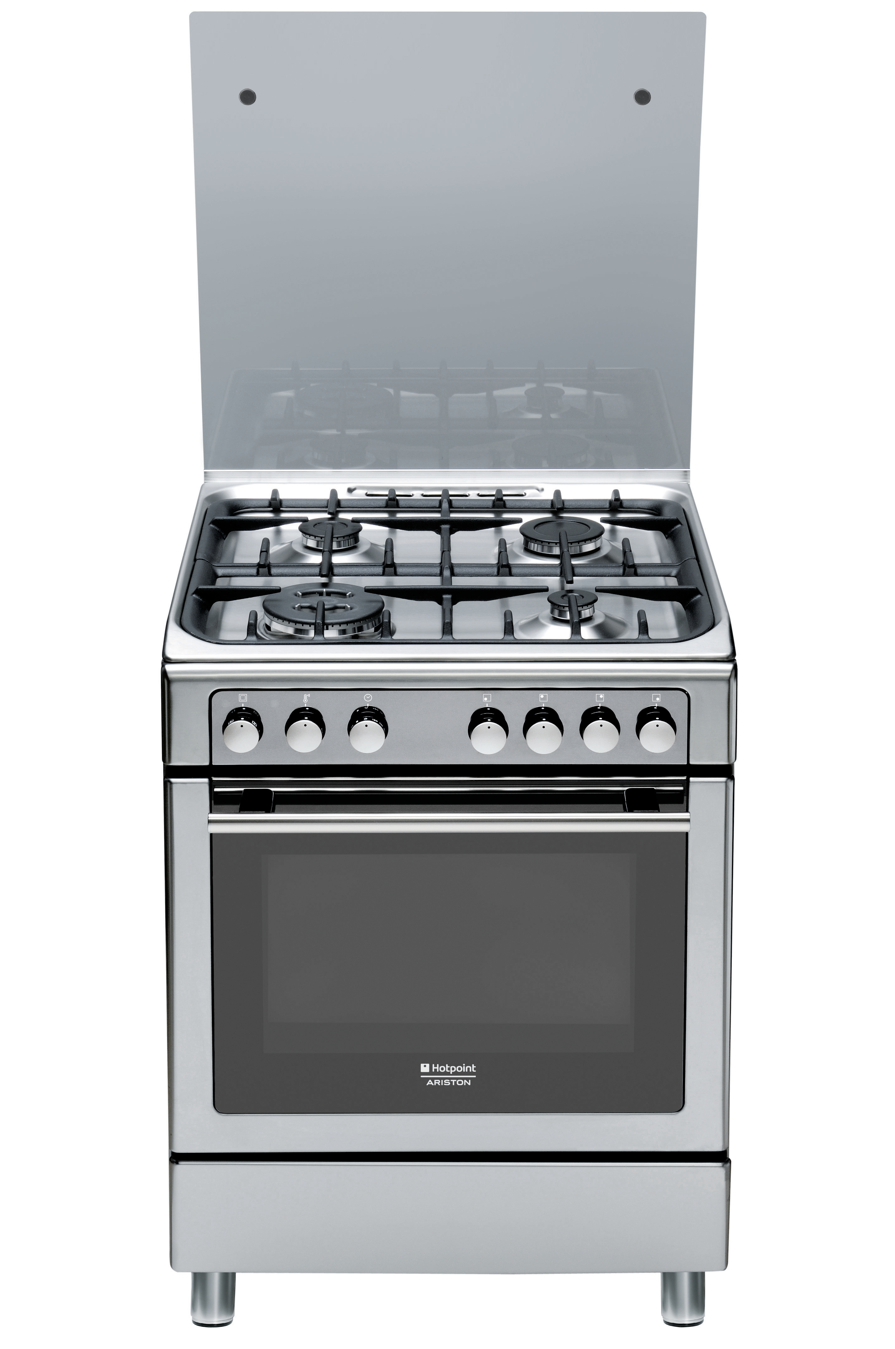 F087605 - Hotpoint CX65S7D2 IT (X)/HA H cucina Gas Argento A - Cucine a gas  - Cottura - Negozi Elettronica Roma - Radionovelli