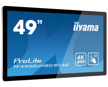 iiyama ProLite TF4938UHSC-B1AG Pannello piatto interattivo 123,2 cm (48.5") LED 420 cd/m² 4K Ultra HD Nero Touch screen 24/7