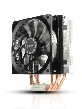 Enermax ETS-T40F-TB sistema di raffreddamento per computer Processore Refrigeratore 12 cm Alluminio, Nero, Rame