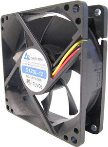 Chieftec AF-1225PWM sistema di raffreddamento per computer Case per computer Ventilatore Nero